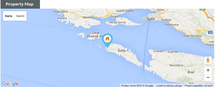 dugi otok karta satelit Beautiful new villa for sale   Maslenica, Island of Šolta   3D  dugi otok karta satelit